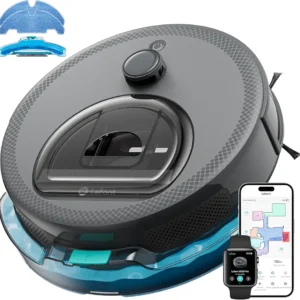 Lefant M330 Pro Robot Aspirateur Laveur 3 en 1, Aspirateur Robot 5000Pa d'Aspiration, Navigation dToF, Cartographie, Zones Virtuelles, Évitement d'obstacles PSD, 150min, Connecté par Alexa/APP/WiFi