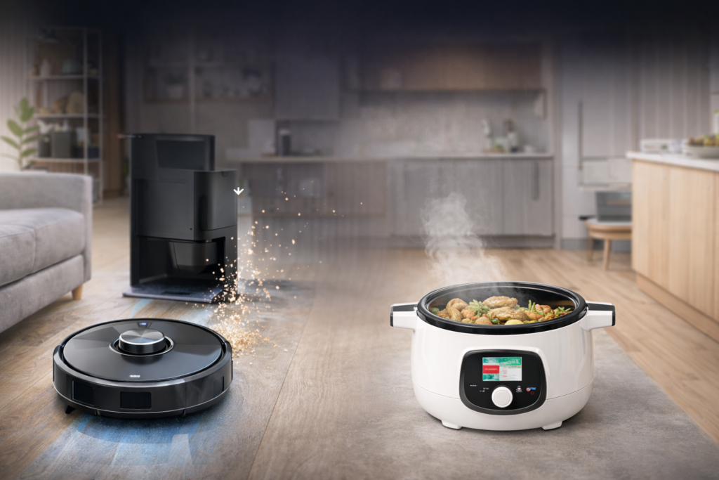 Maison Toujours Propre et Repas Prêts : La Routine Révolutionnaire Robot Aspirateur + Cookeo Multicuiseur