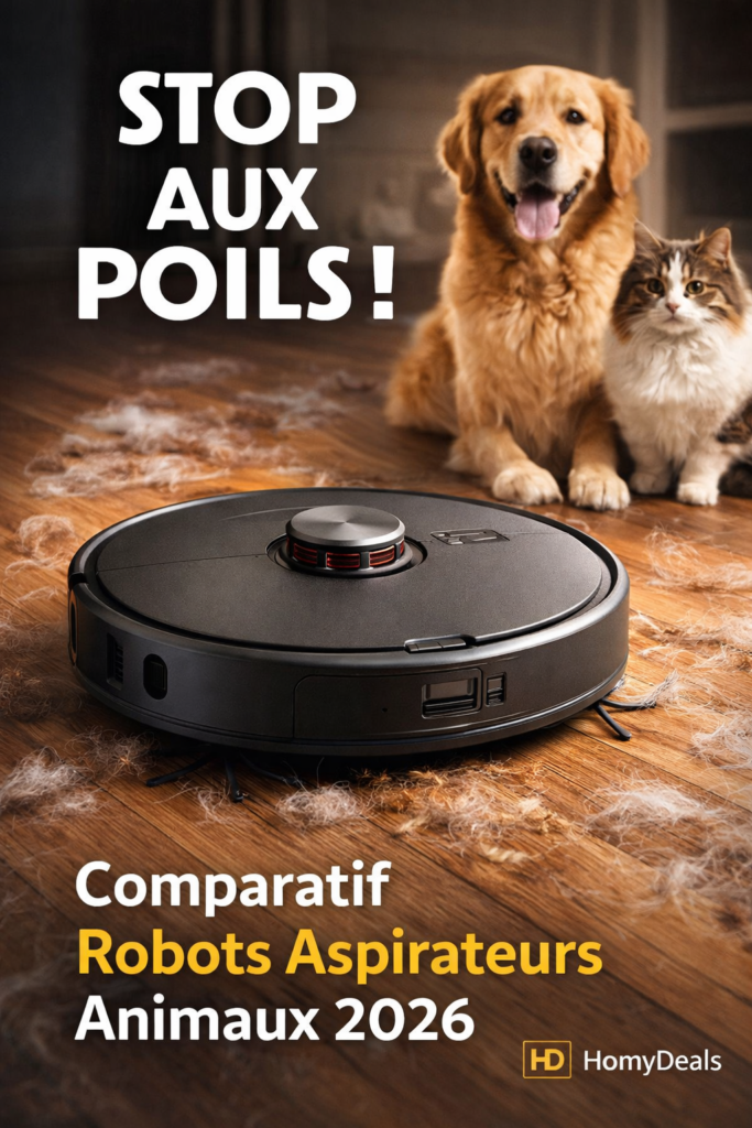 Robot aspirateur spécial poils d’animaux : Comparatif et Meilleur Choix 2026